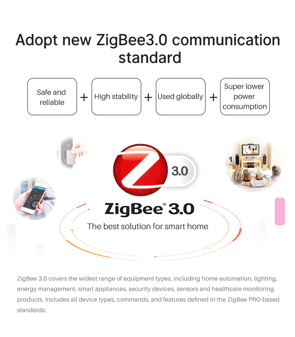 Adopt the new ZigBee3.0 communication standard