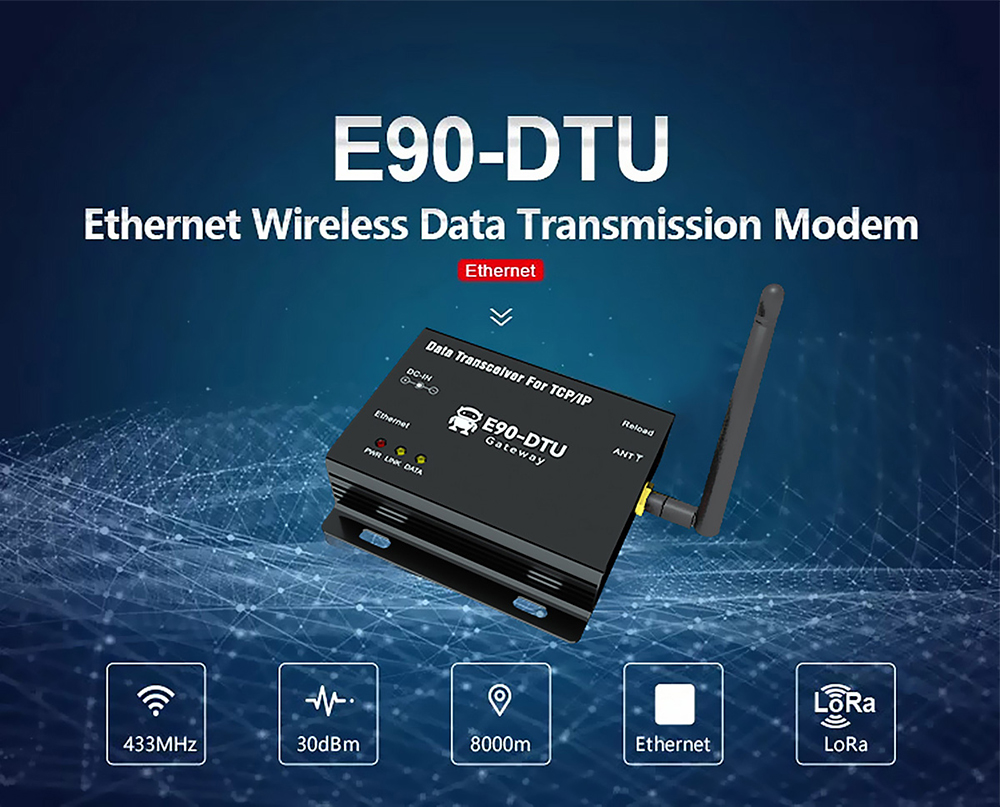 E90-DTU Ethernet Wireless Data Transmission Modem